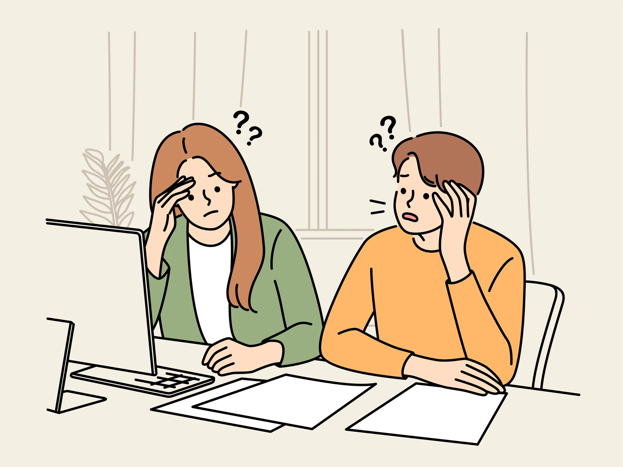 בני זוג מחפשים פתרון להתמודד על המצב הכלכלי